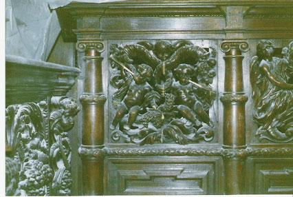 Restauration du mobilier d'église à Melsele.